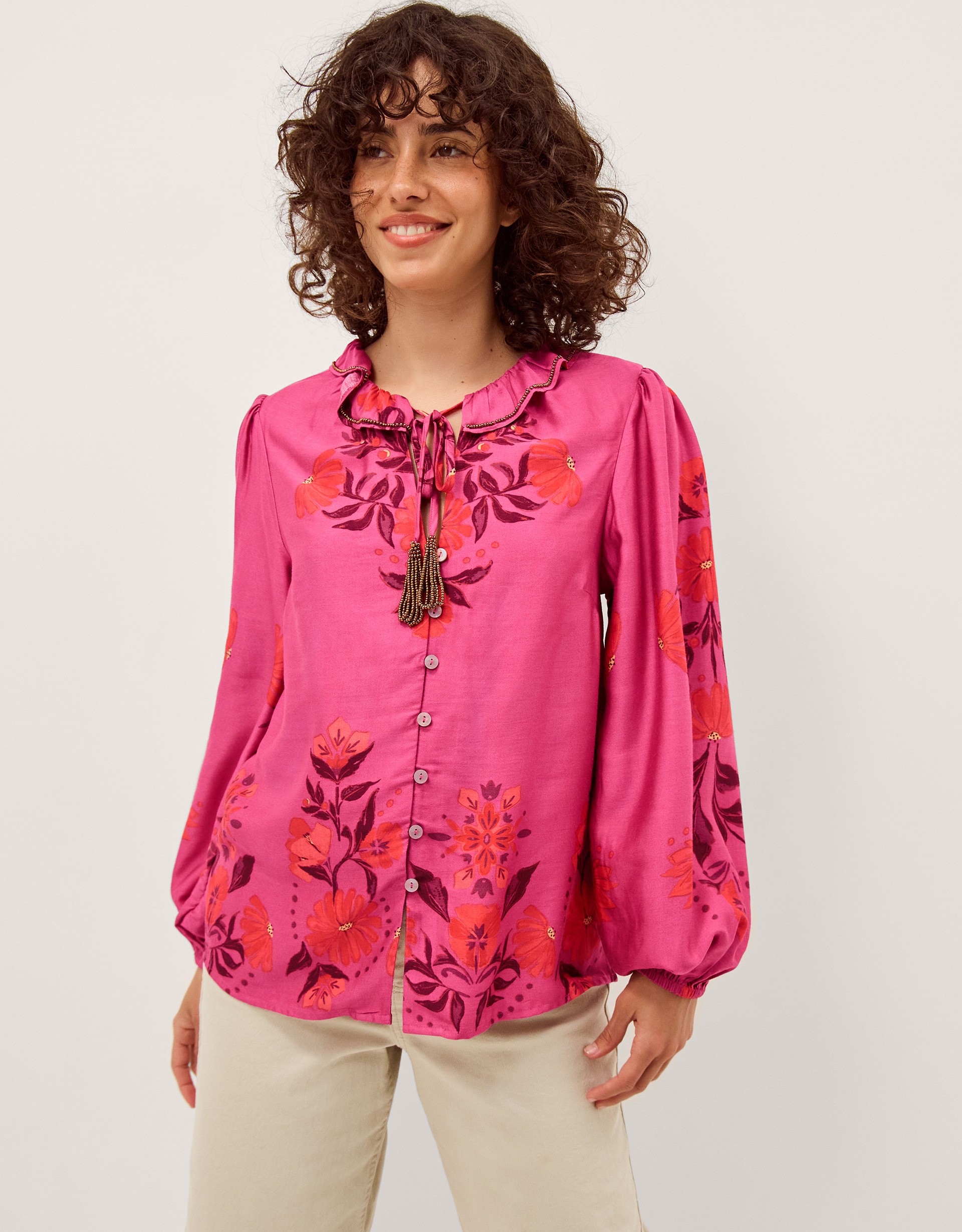 New In - Monsoon Koa Floral Print Blouse