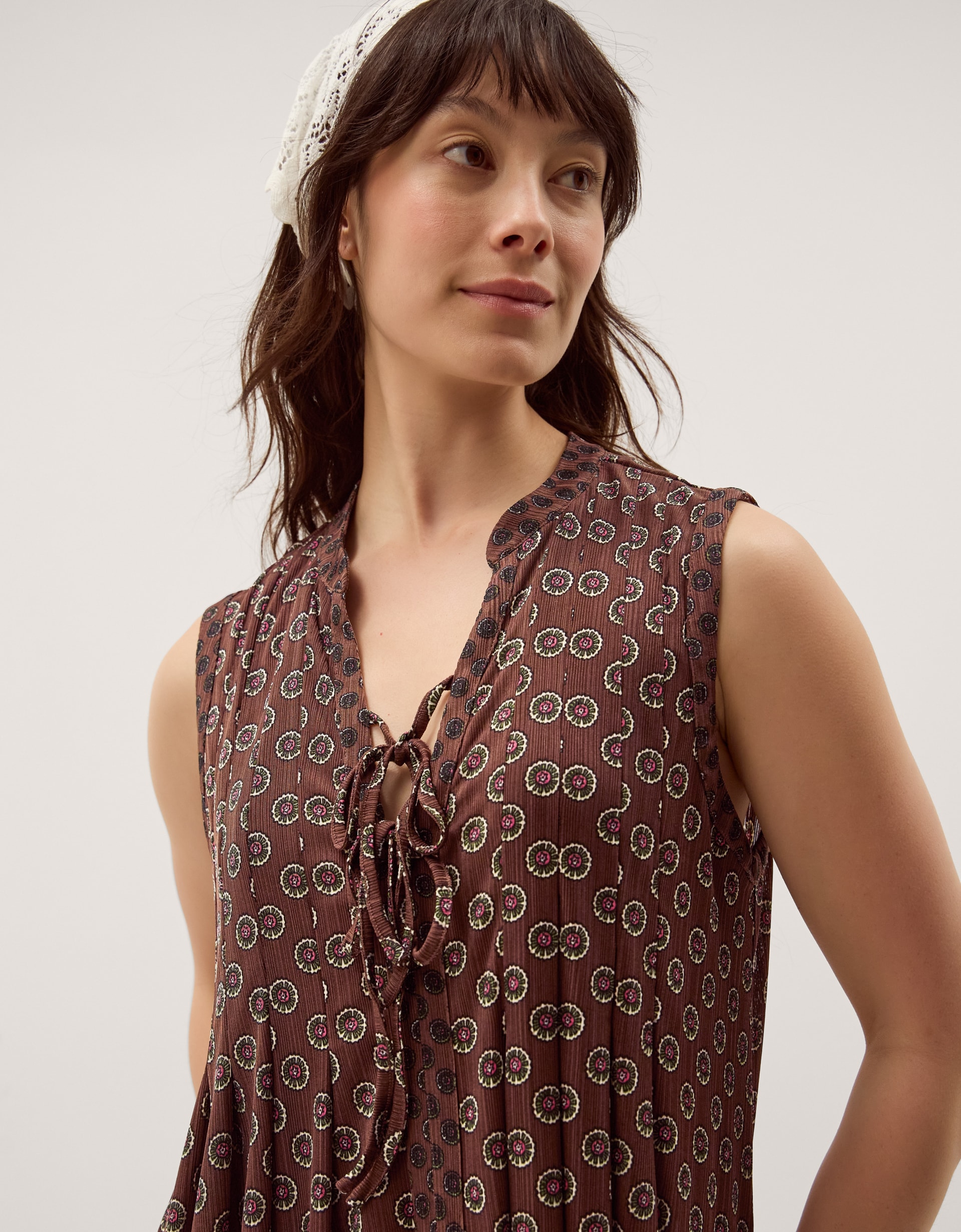 New In - Monsoon Magdalena Geometric Jersey Top