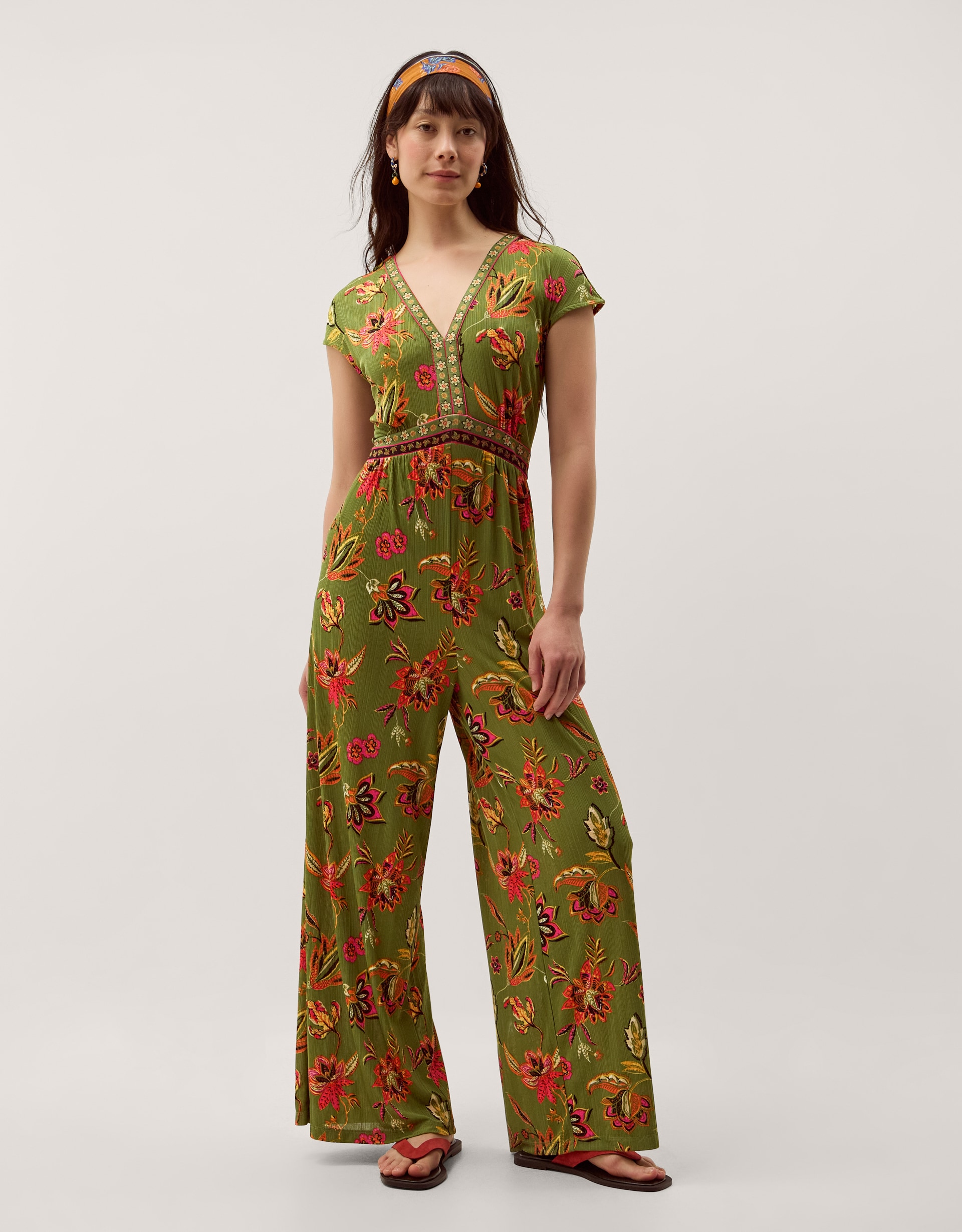 New In - Monsoon Zainab Floral Wide Leg Jumpsuit