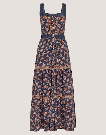 Monsoon Polly Print Jersey Midi Dress