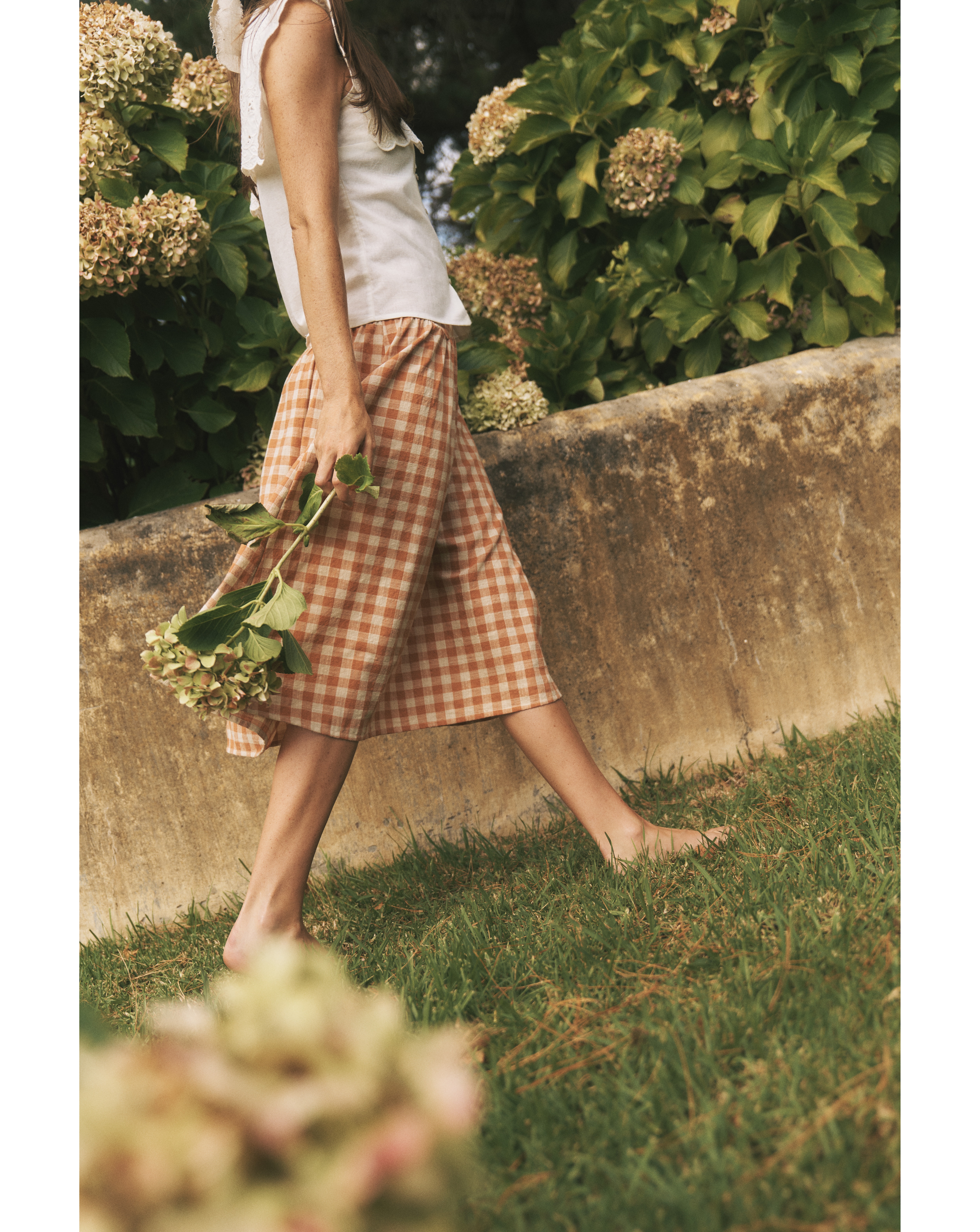 New In - Monsoon Hattie Gingham Midi Skirt