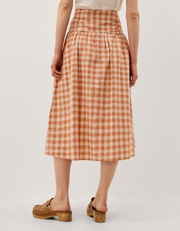 Monsoon Hattie Gingham Midi Skirt