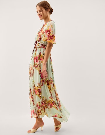 Monsoon Perrie Print Frill Maxi Dress