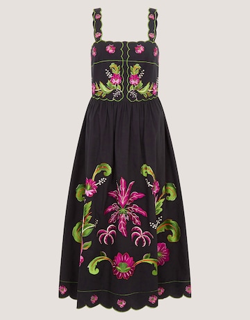 Monsoon Eleni Embroidered Midi Dress