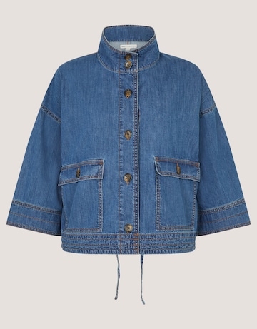 Monsoon Gwen Funnel Neck Denim Jacket