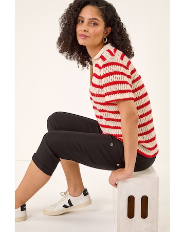 Roman Cropped Cargo Stretch Trouser