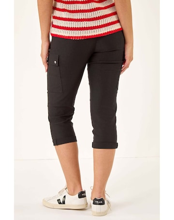 Roman Cropped Cargo Stretch Trouser