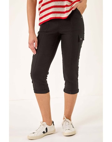 Roman Cropped Cargo Stretch Trouser