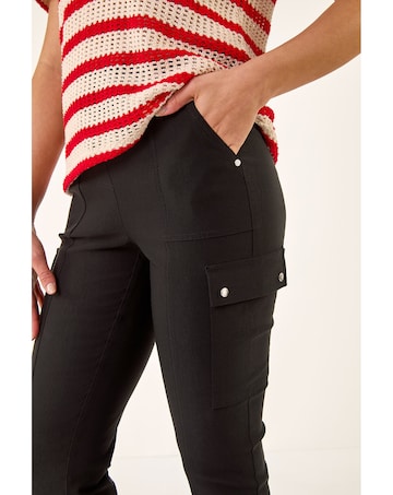 Roman Cropped Cargo Stretch Trouser