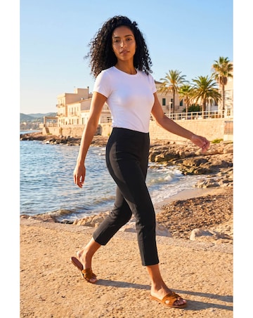 Roman 3/4 Length Stretch Elastic Trouser