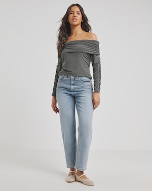 Ruched Bardot Top - Image 3