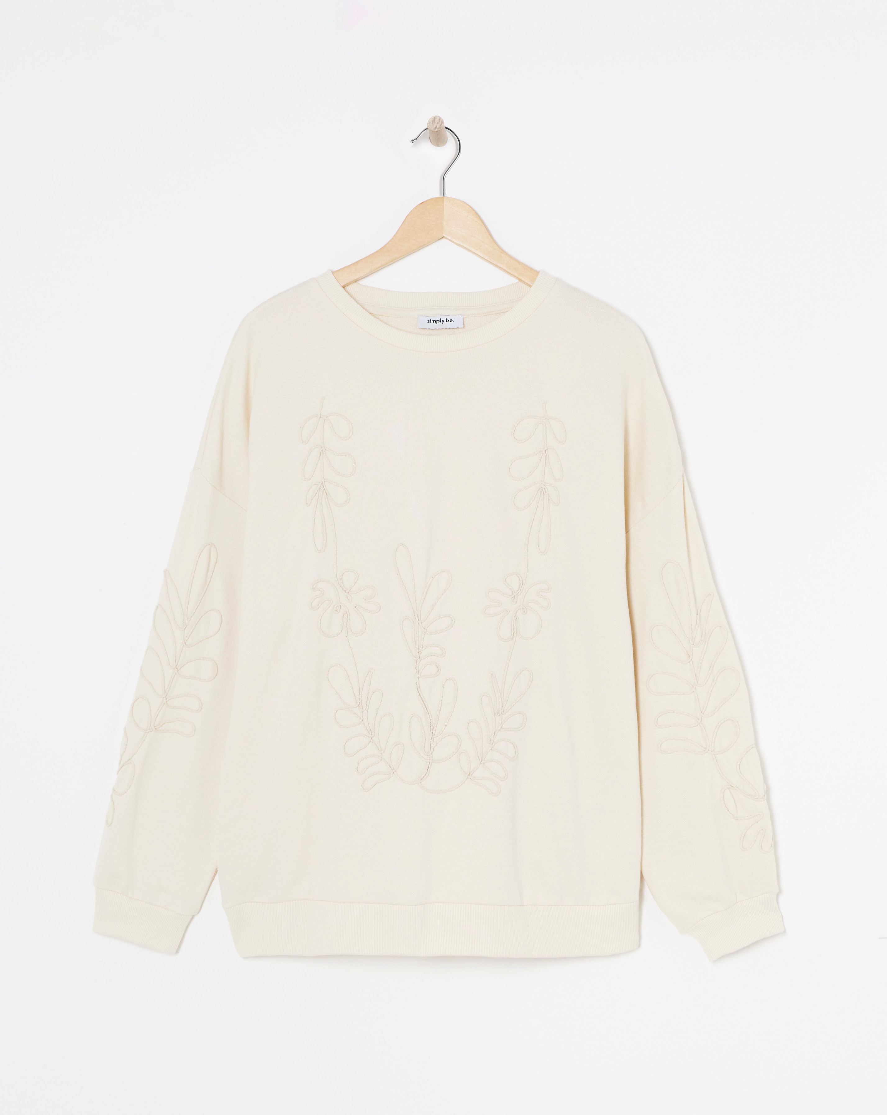Simply Be Rope Embroidered Sweatshirt