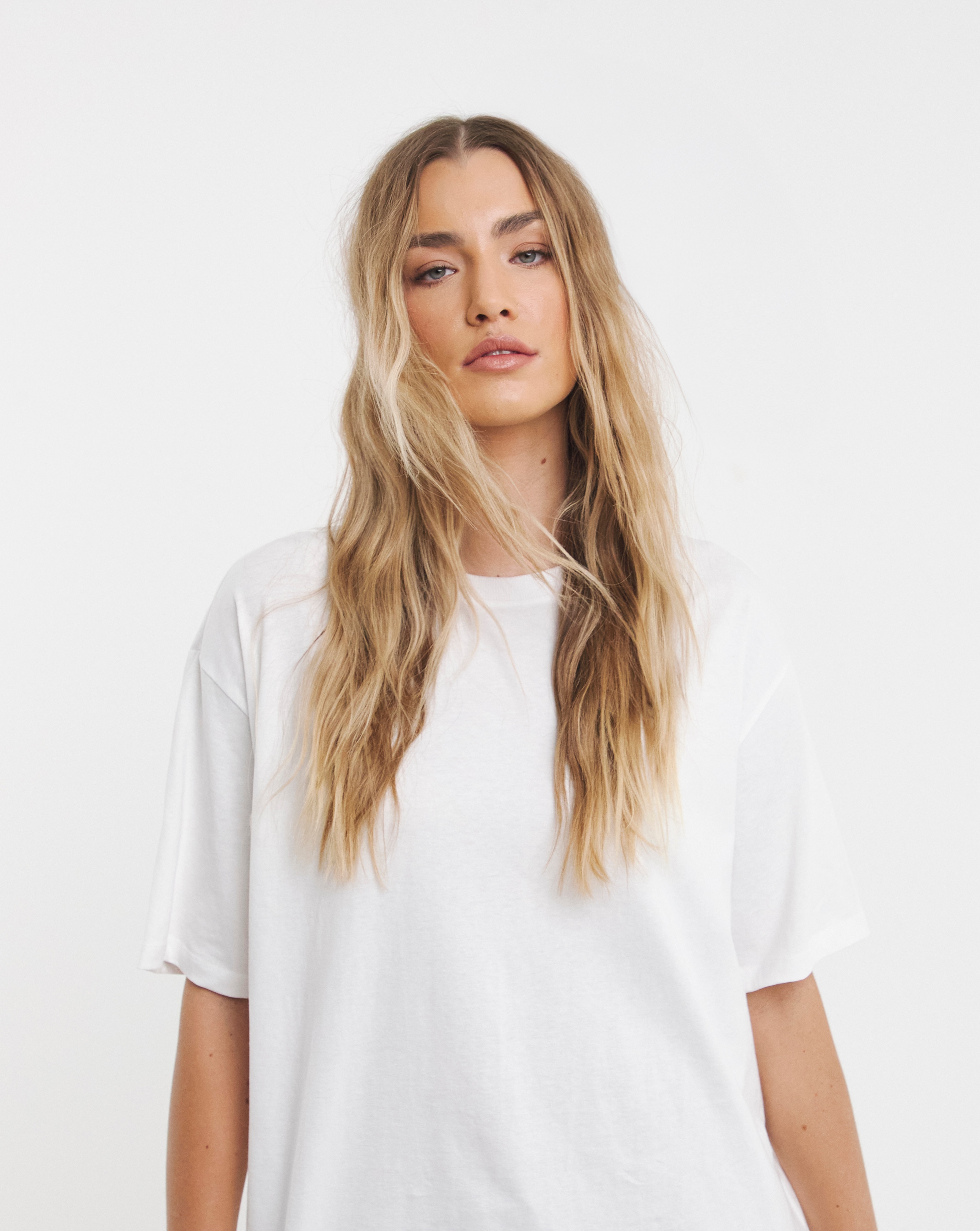 Oversized Slouchy Crew Neck T-Shirt