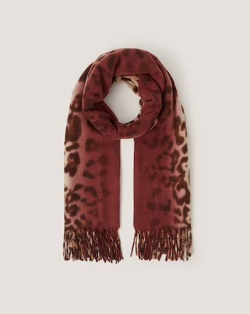 Monsoon Archi Animal Print Tassel Scarf
