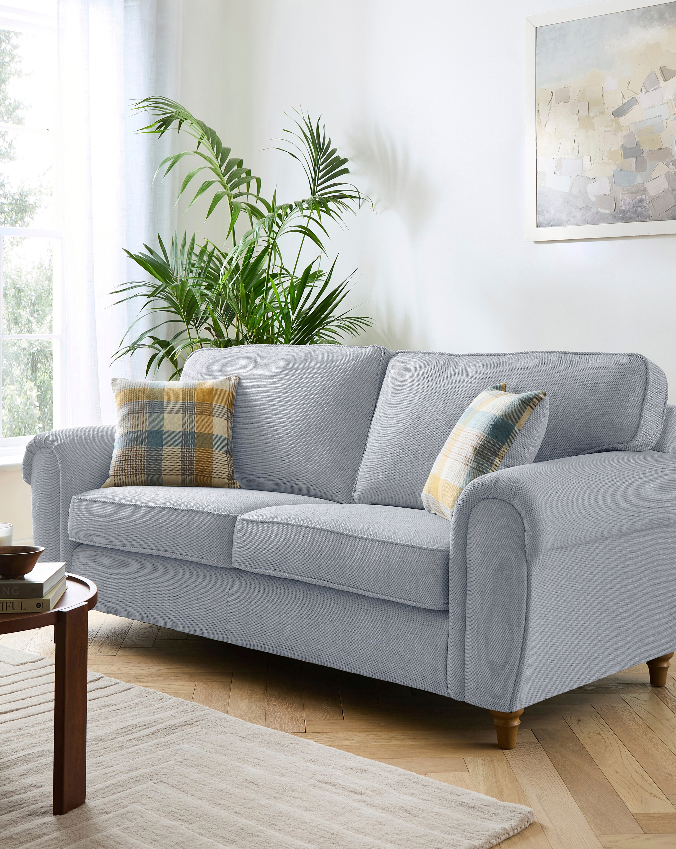 New In - Edgar Fabric 3 Seater Sofa