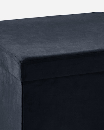 Velvet Foldable Storage Ottoman Cube