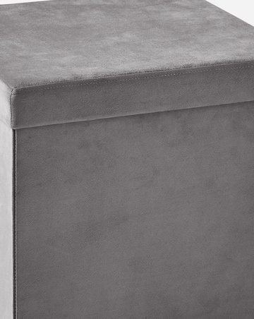 Velvet Foldable Storage Ottoman Cube