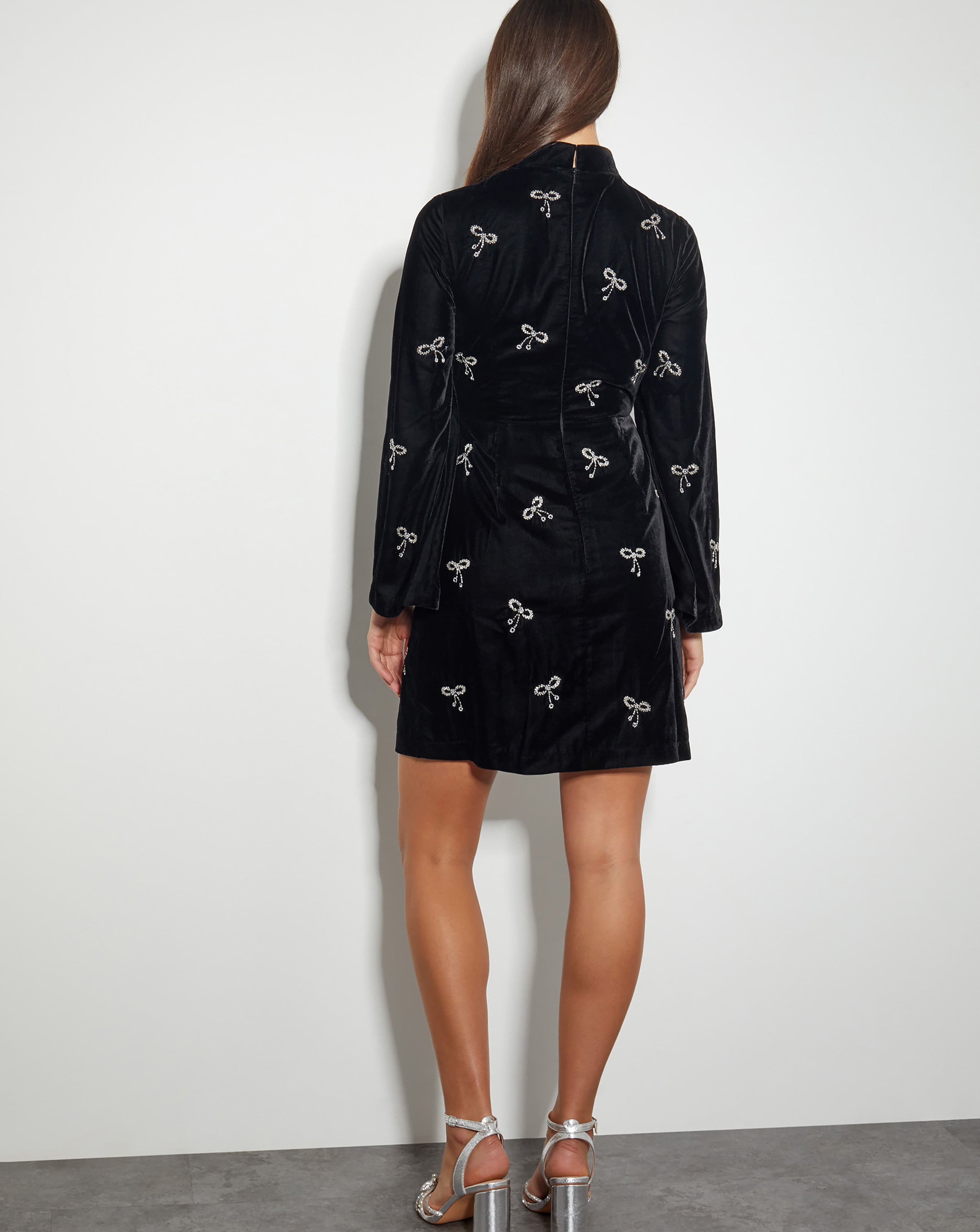 Monsoon Moira Embroidered Bow Dress Simply Be