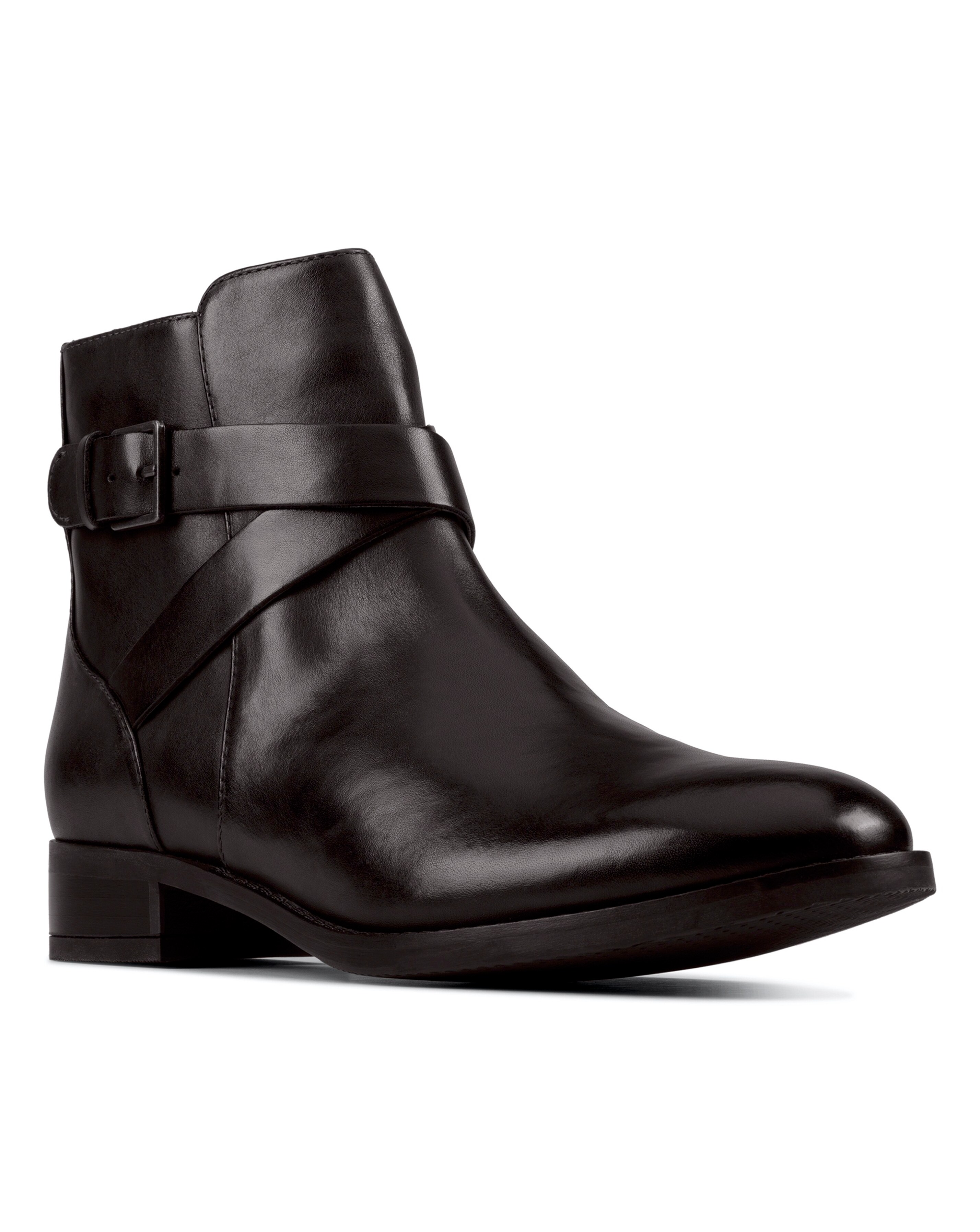 Clarks Hamble Buckle Leather Boots E 