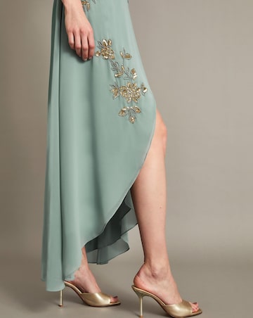 Monsoon Sarah Embellished Wrap Dress