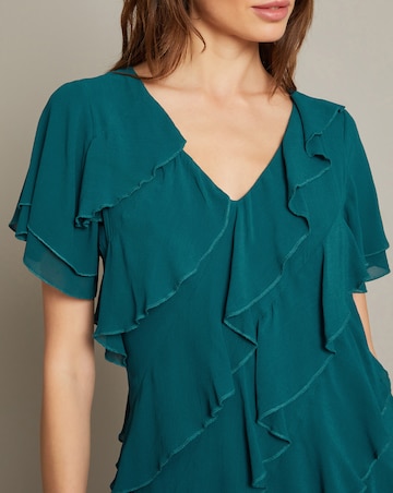 Monsoon Renata Ruffle Maxi Dress