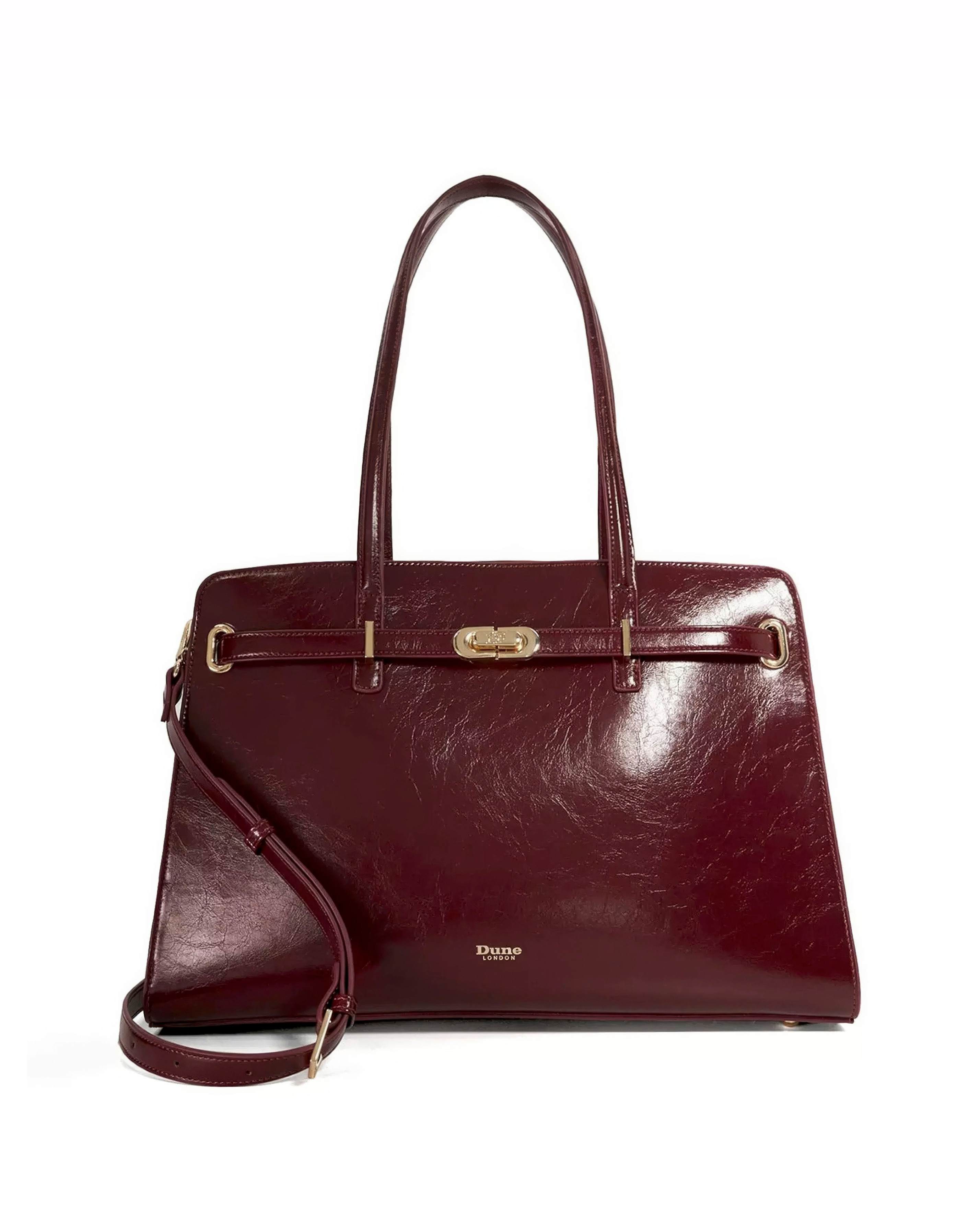 New In - Dune Define Leather Tote Bag
