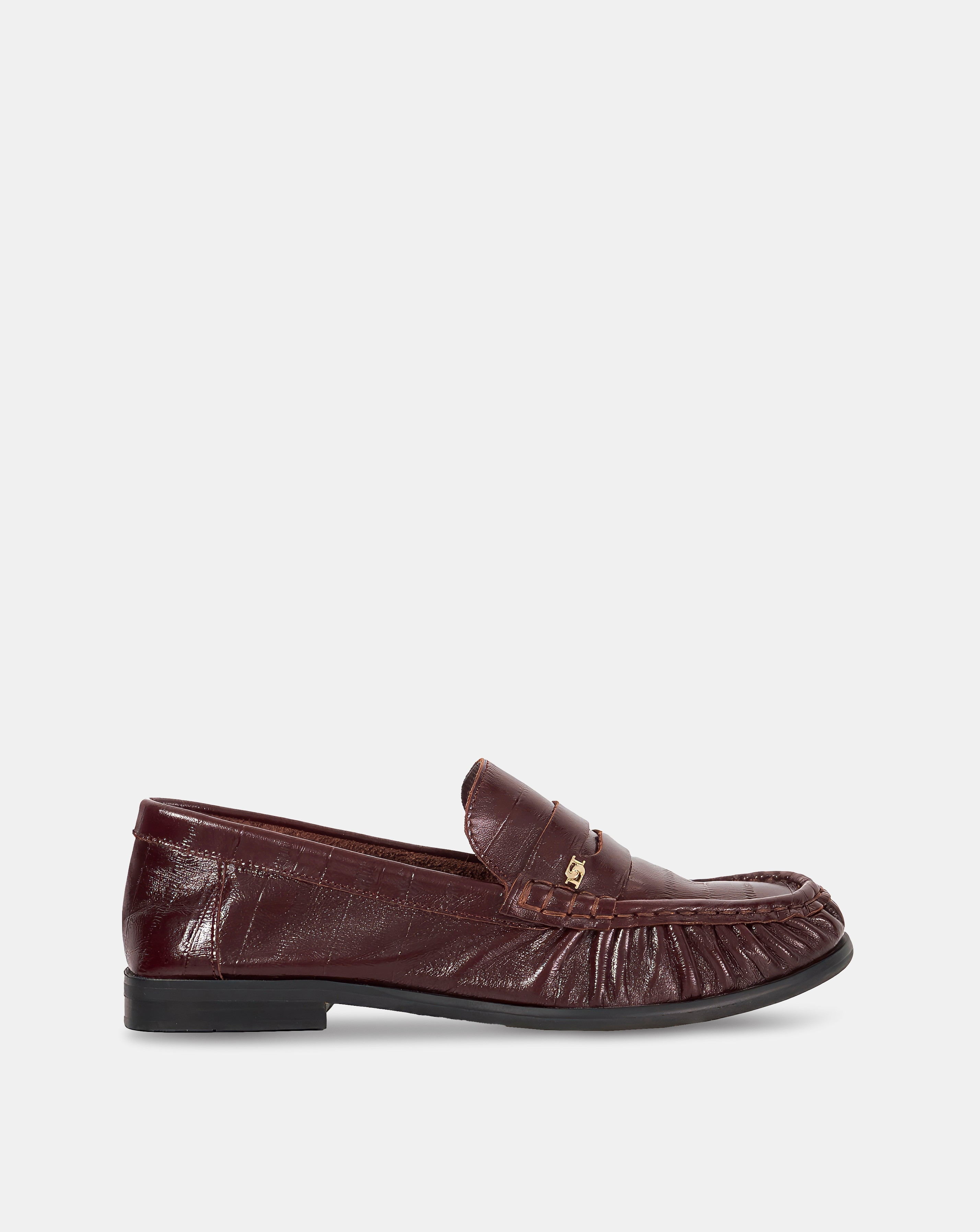 New In - Dune Grisella Burgundy Leather Loafer