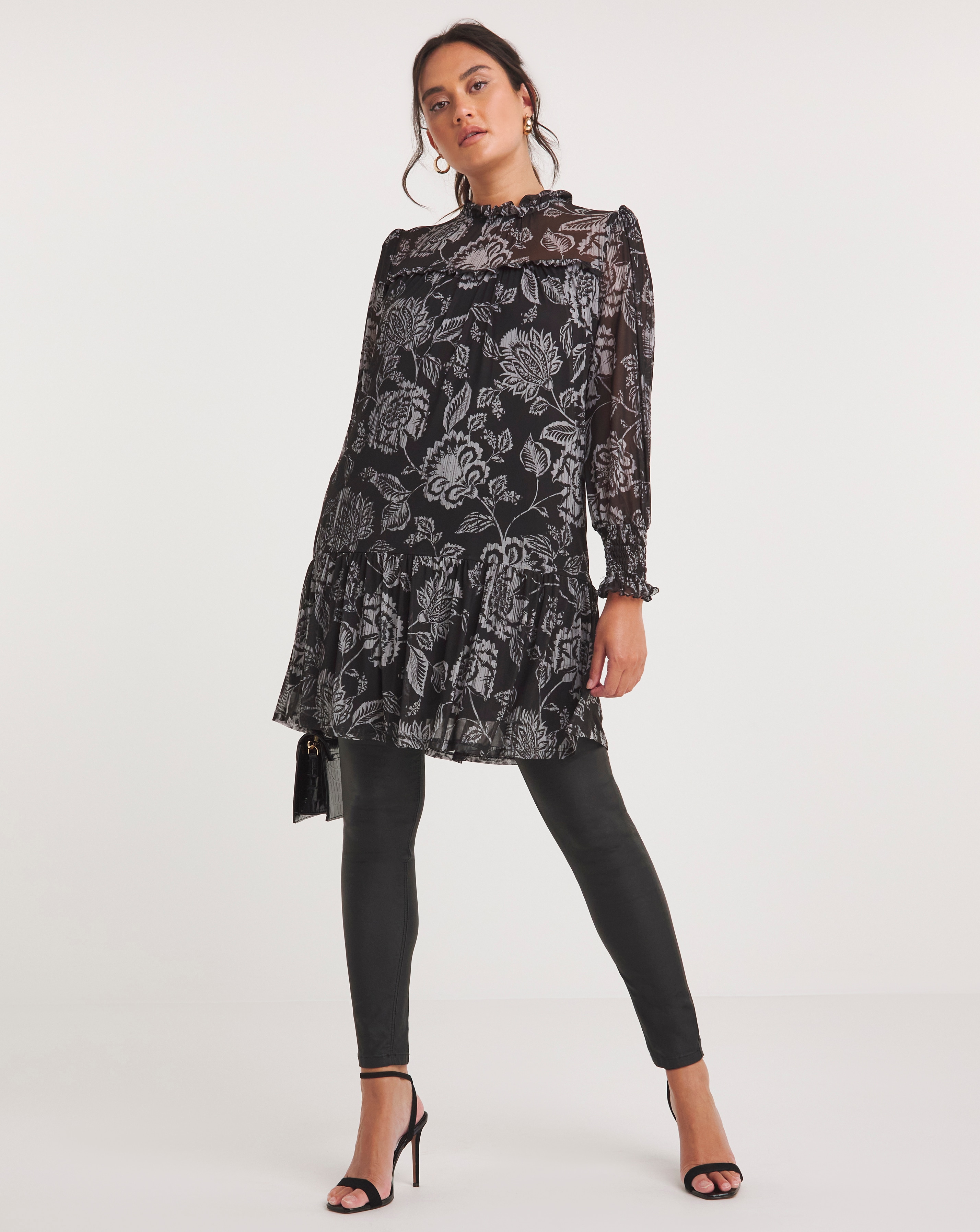 Joanna Hope Mesh Trapeze Tunic