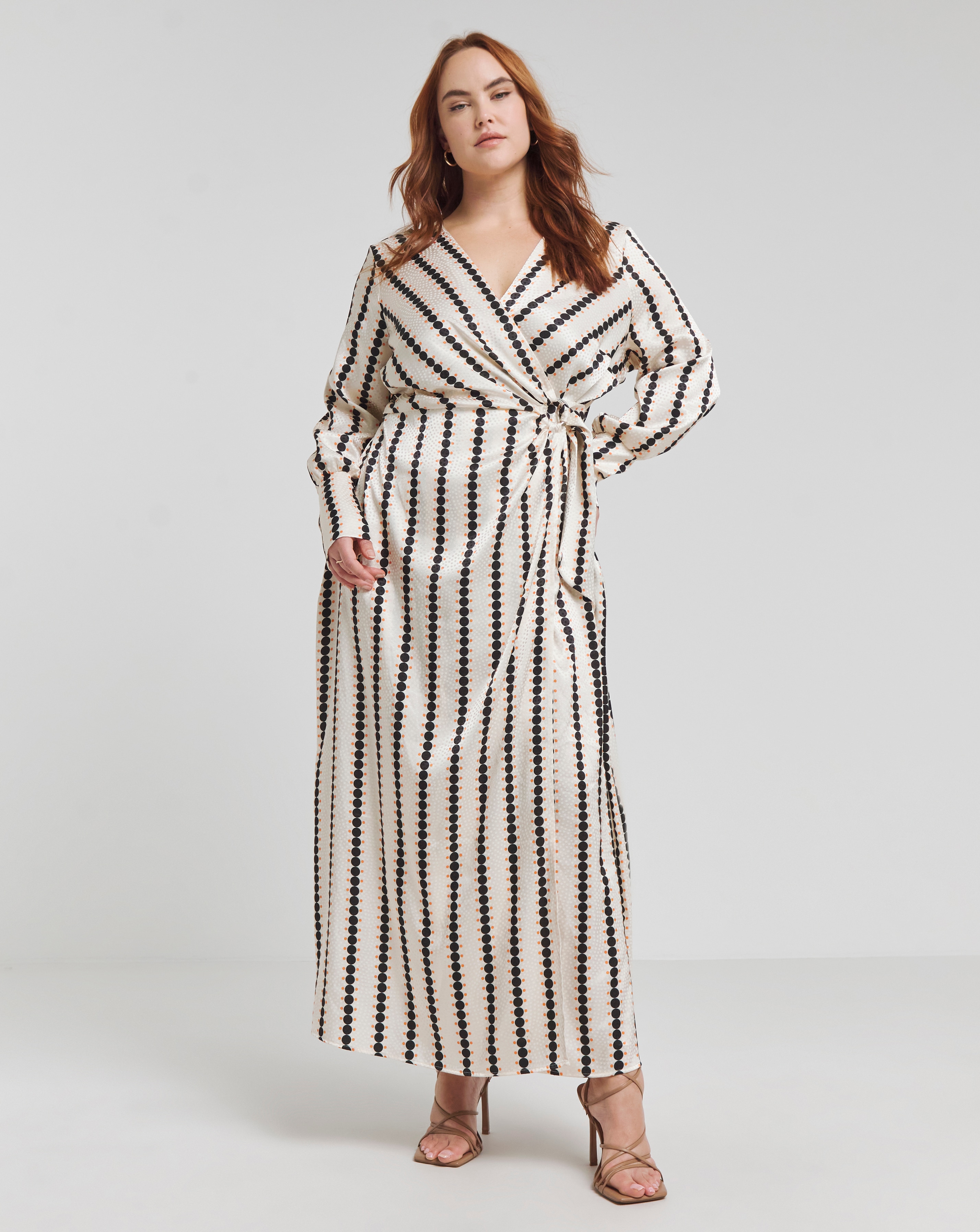 Joanna Hope Jacquard Wrap Dress
