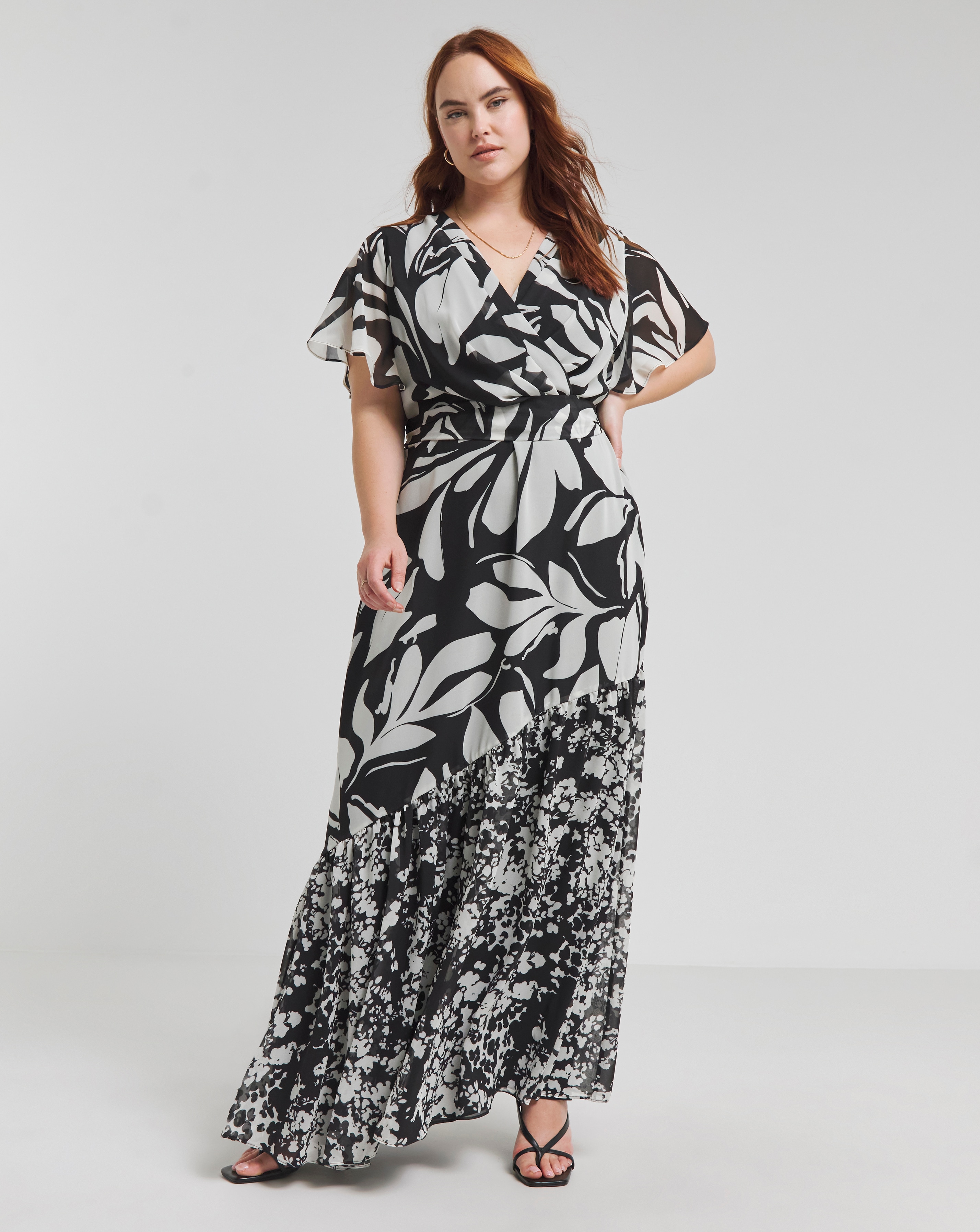 Joanna Hope Maxi Tie Waist Dress