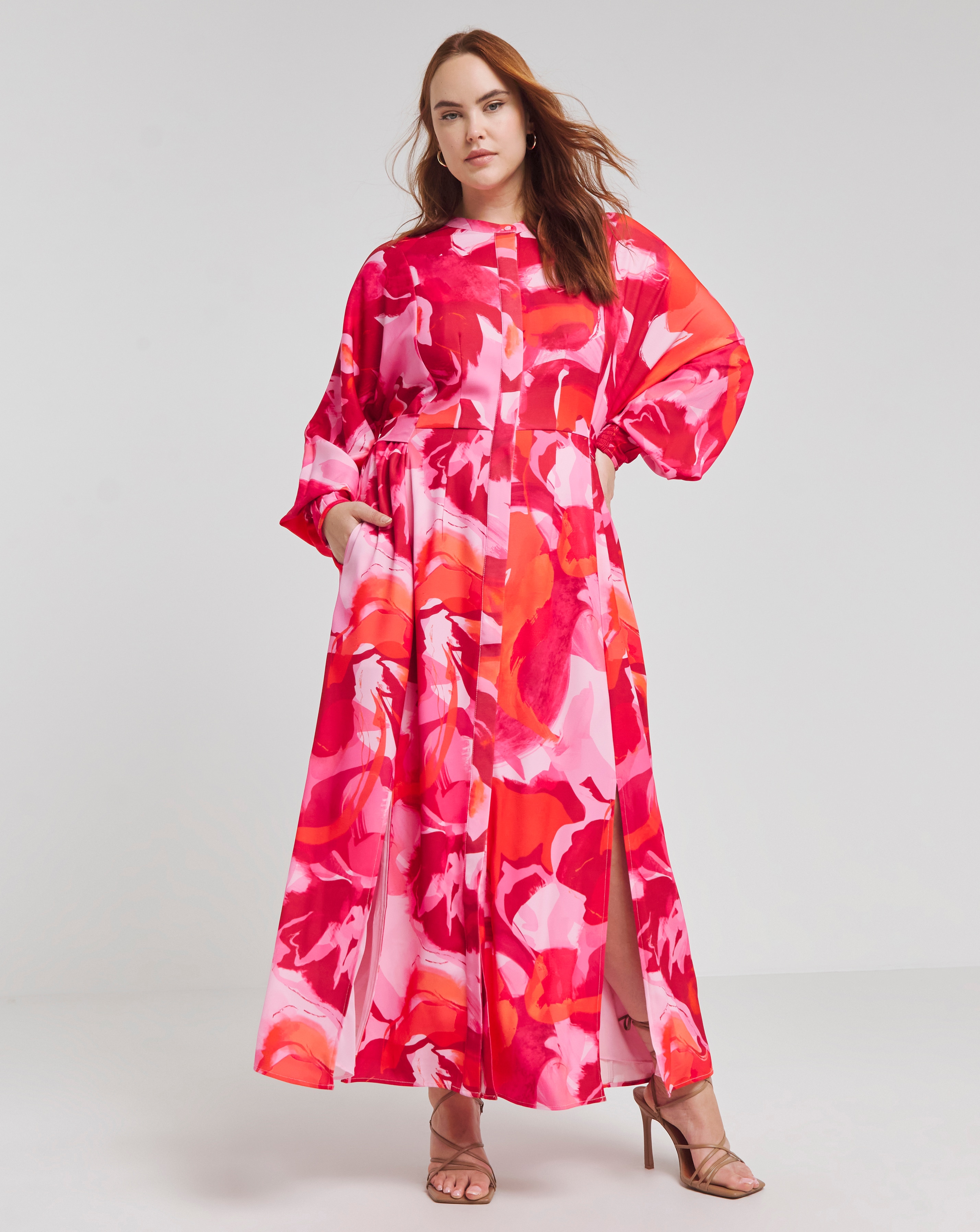 Joanna Hope Tie Waist Shirt Dress