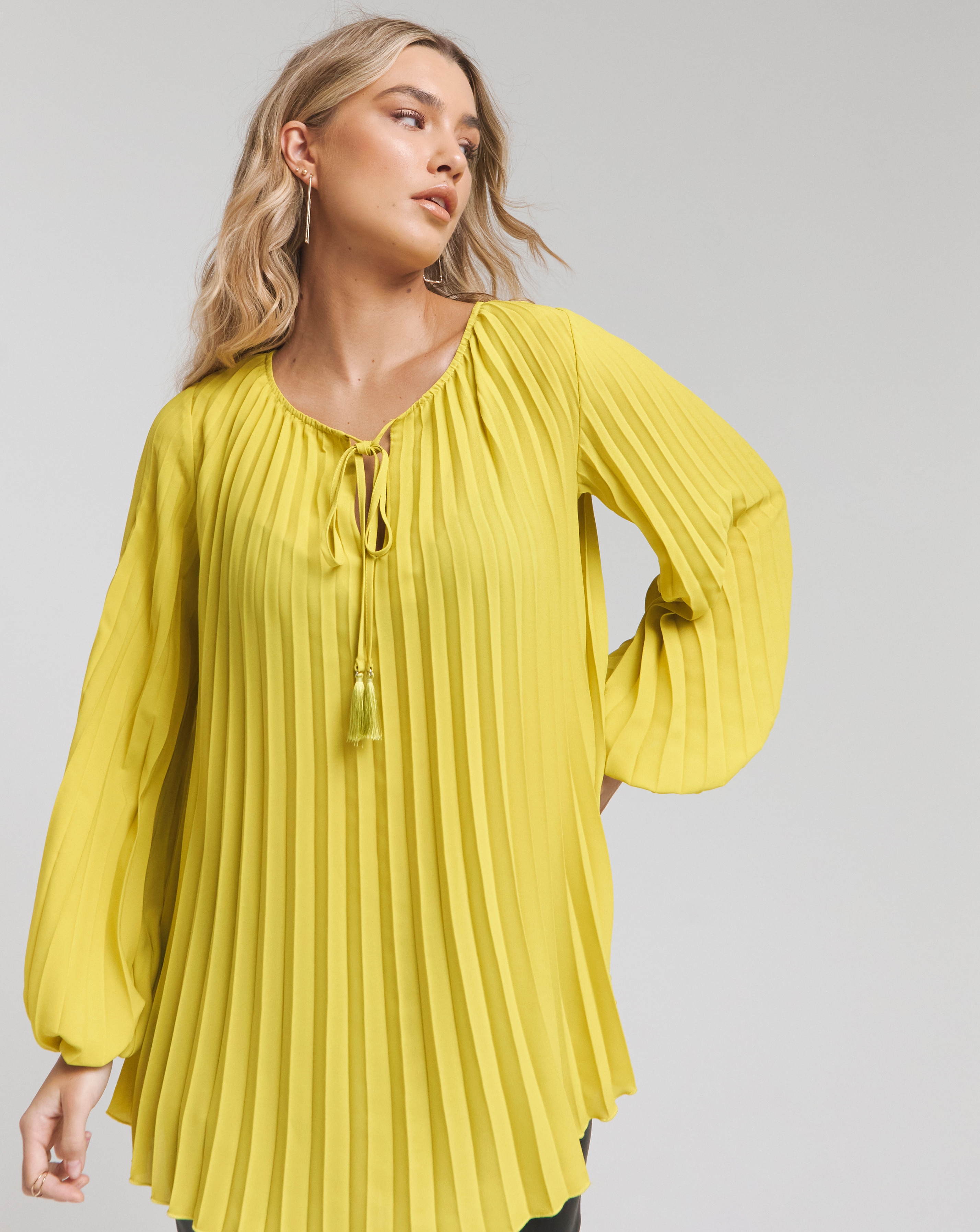 Joanna Hope Pleated Blouse