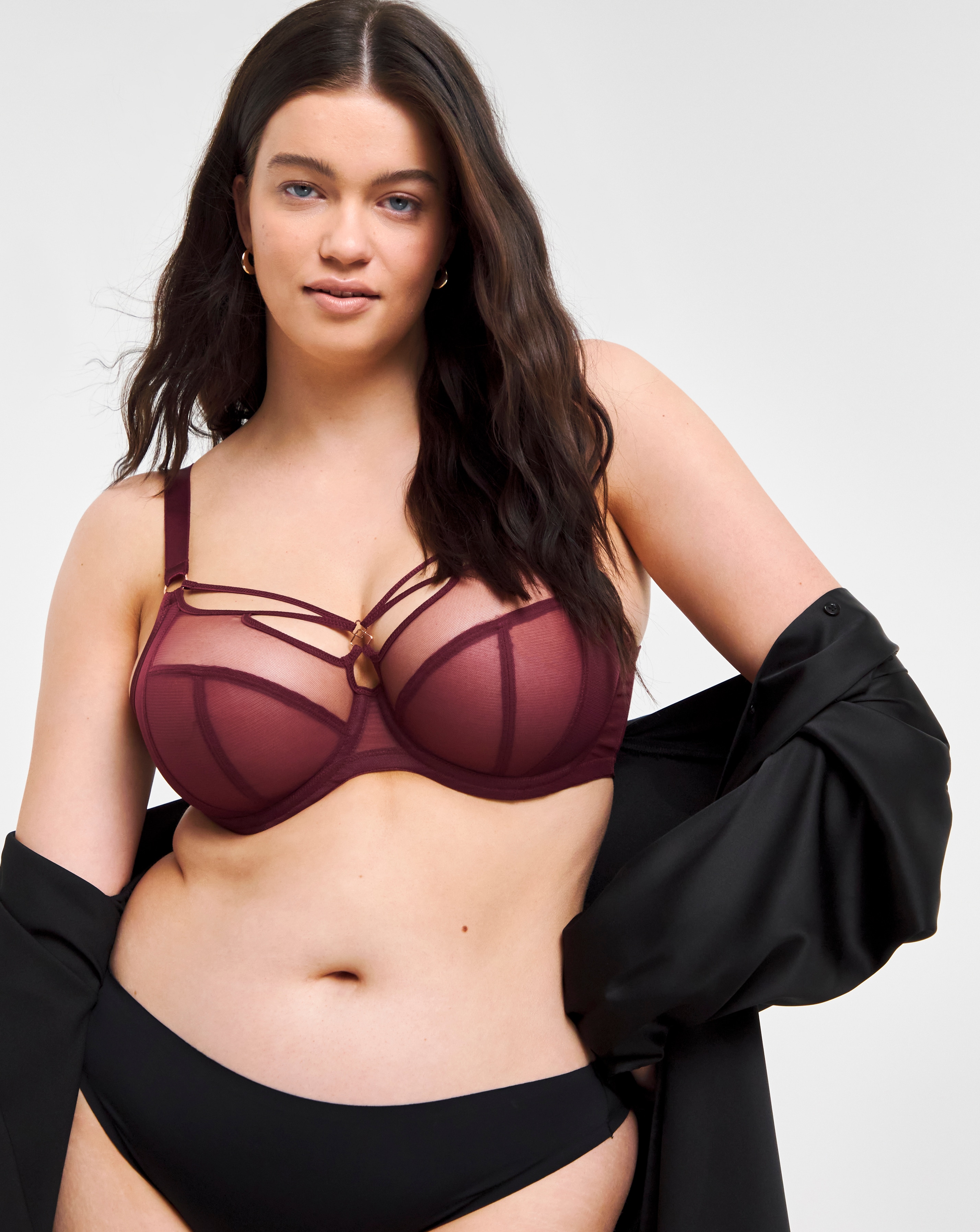 Elomi Sachi Strappy Plunge Bra Cabernet