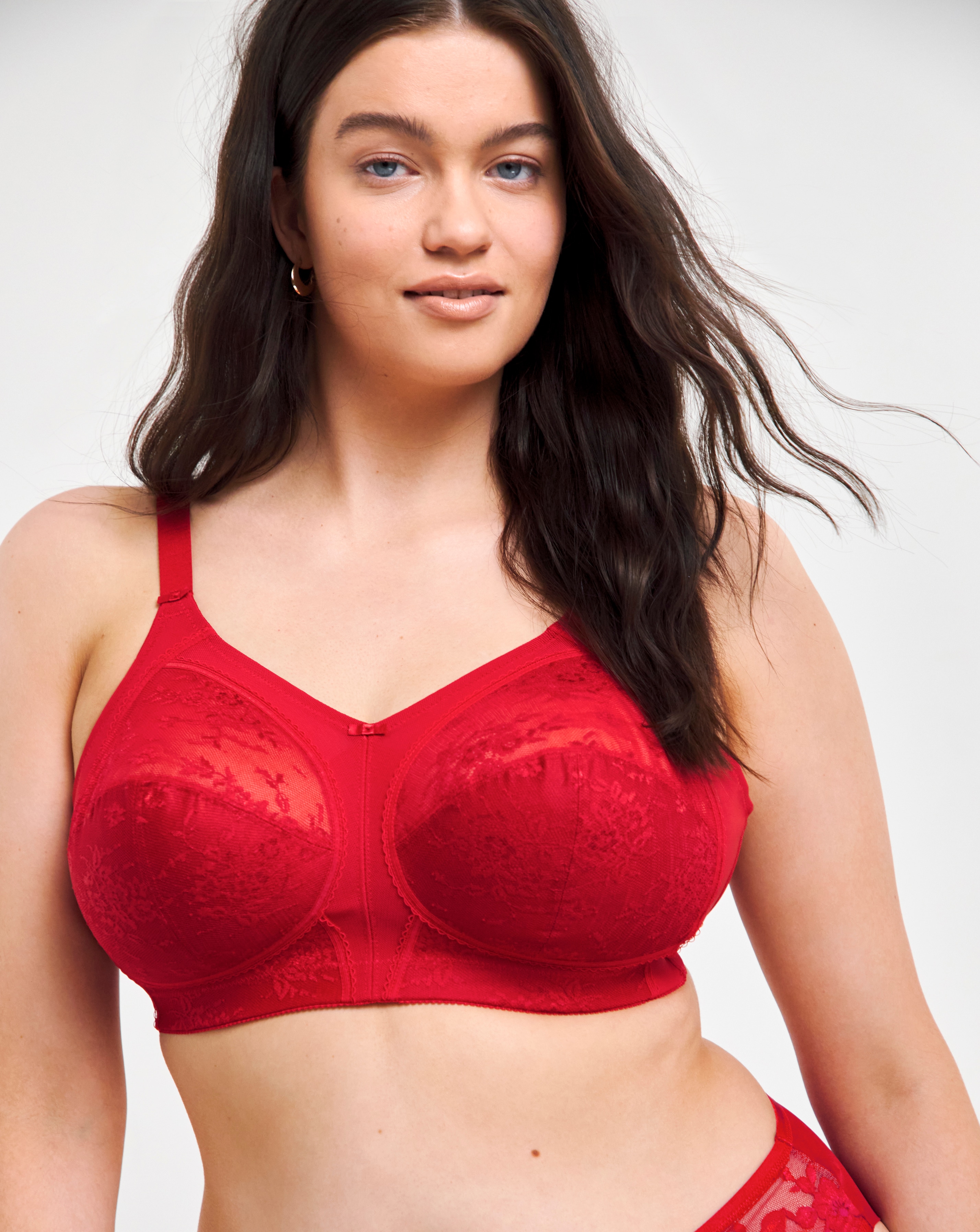 Goddess Verity Non Wired Bra Red
