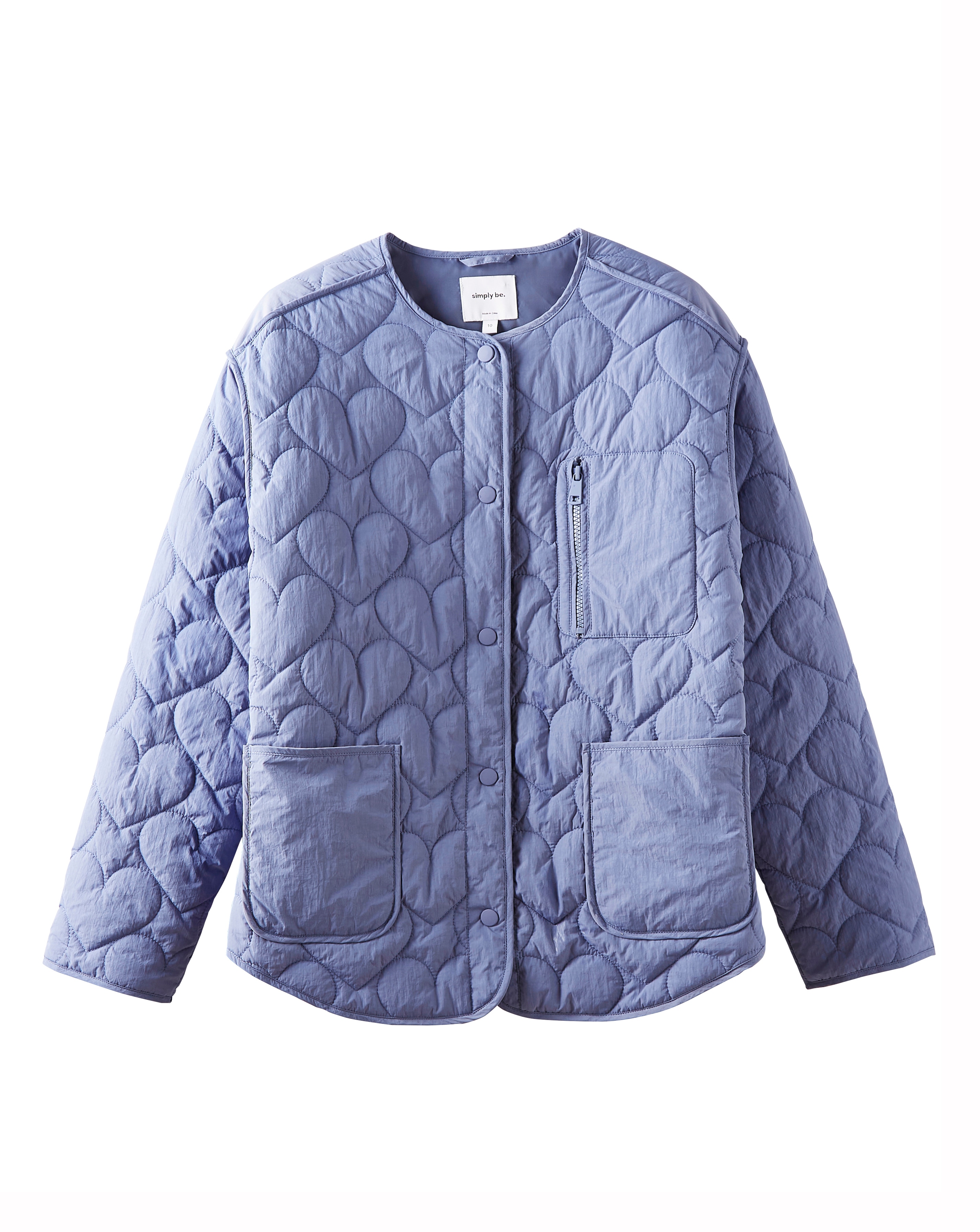 Blue Heart Quilted Jacket