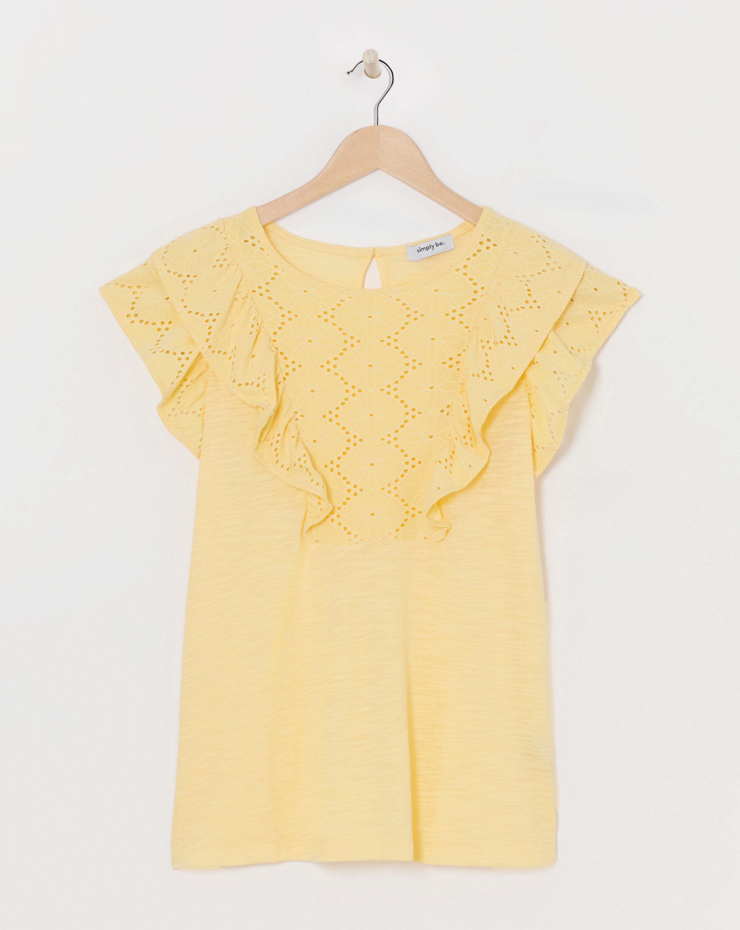 Simply Be Broderie Yoke Top