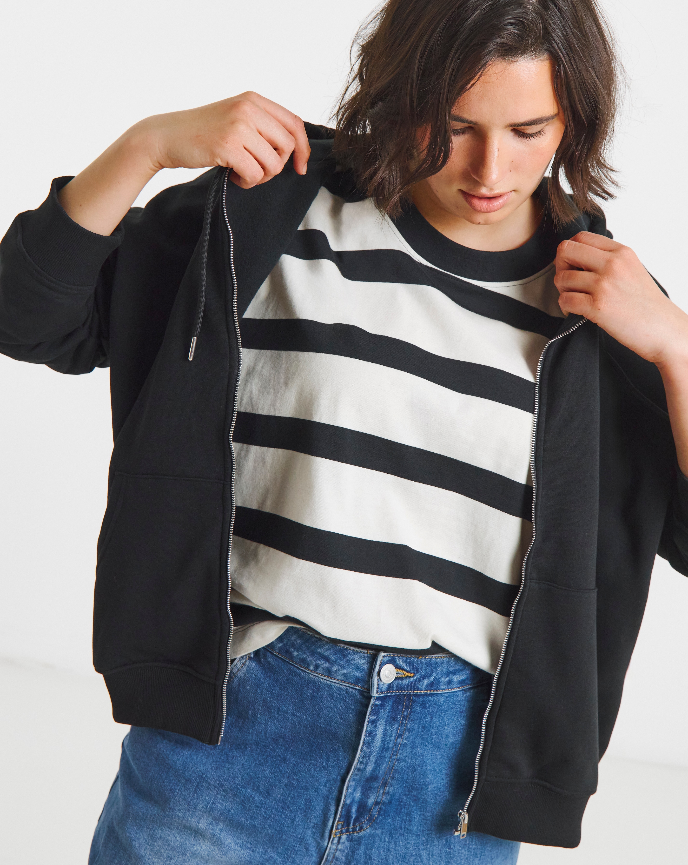 Core Zip Through Hoodie