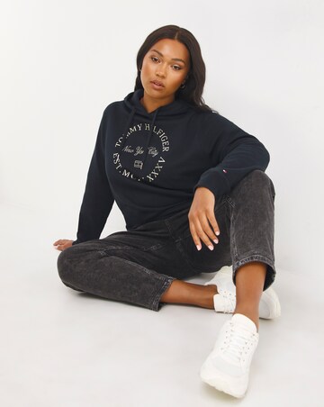 Tommy Hilfiger Gold Foil Hoodie | Simply Be