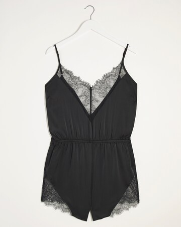 Figleaves Bella Satin Lace Teddy