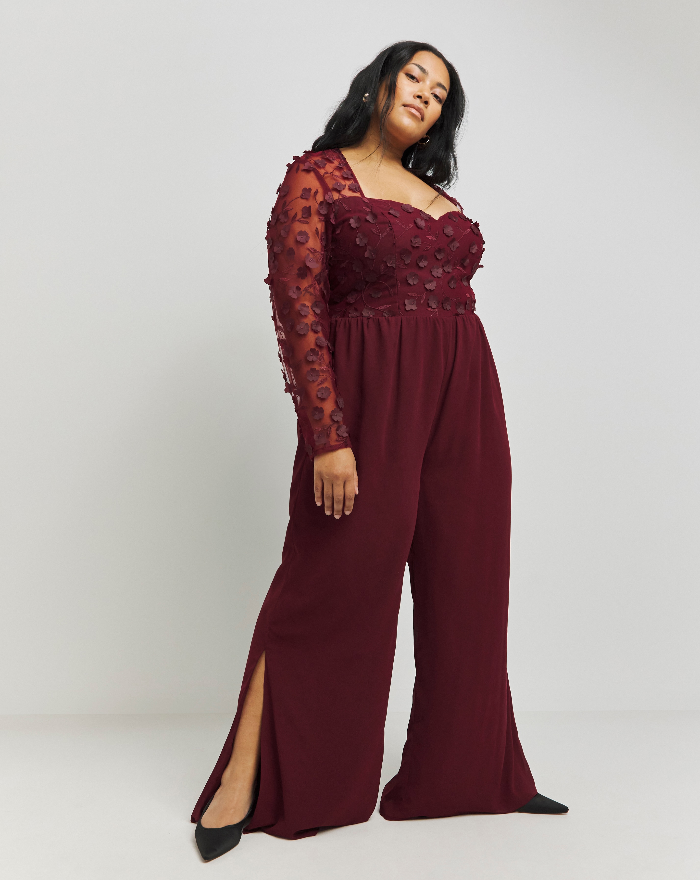 Chi Sweetheart Petal Jumpsuit