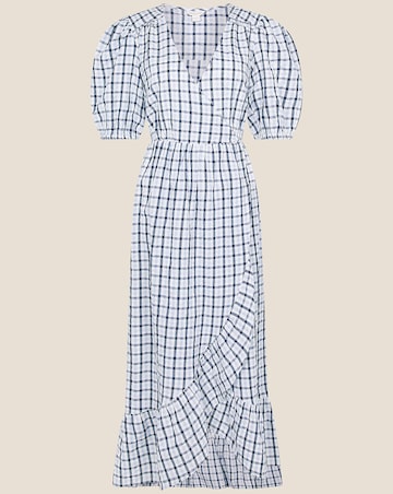 Monsoon Gingham Wrap Dolly Dress