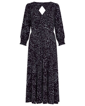 Monsoon Mixed Animal Print Jersey Dress