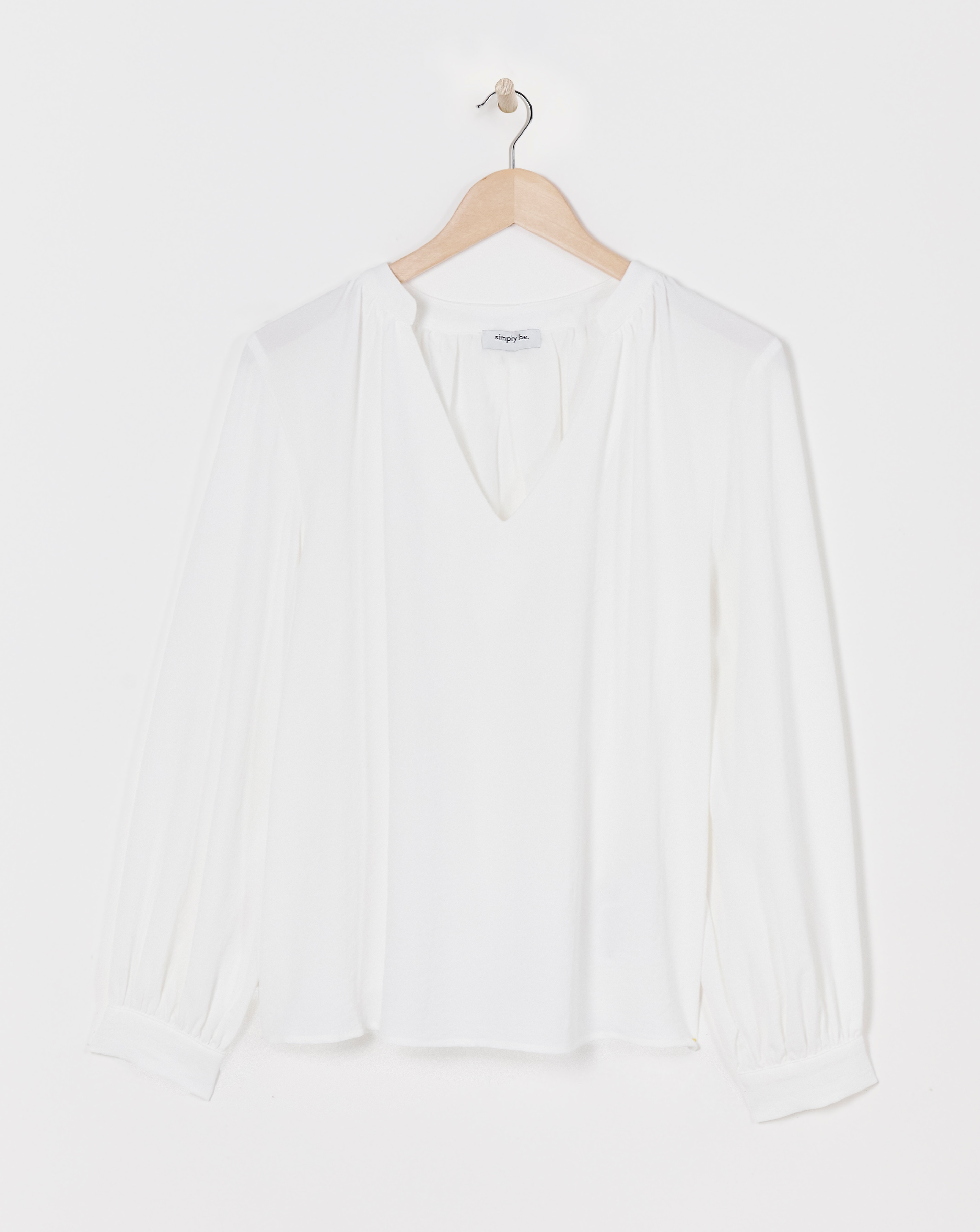 V-Neck Ruched Detail Boxy Top