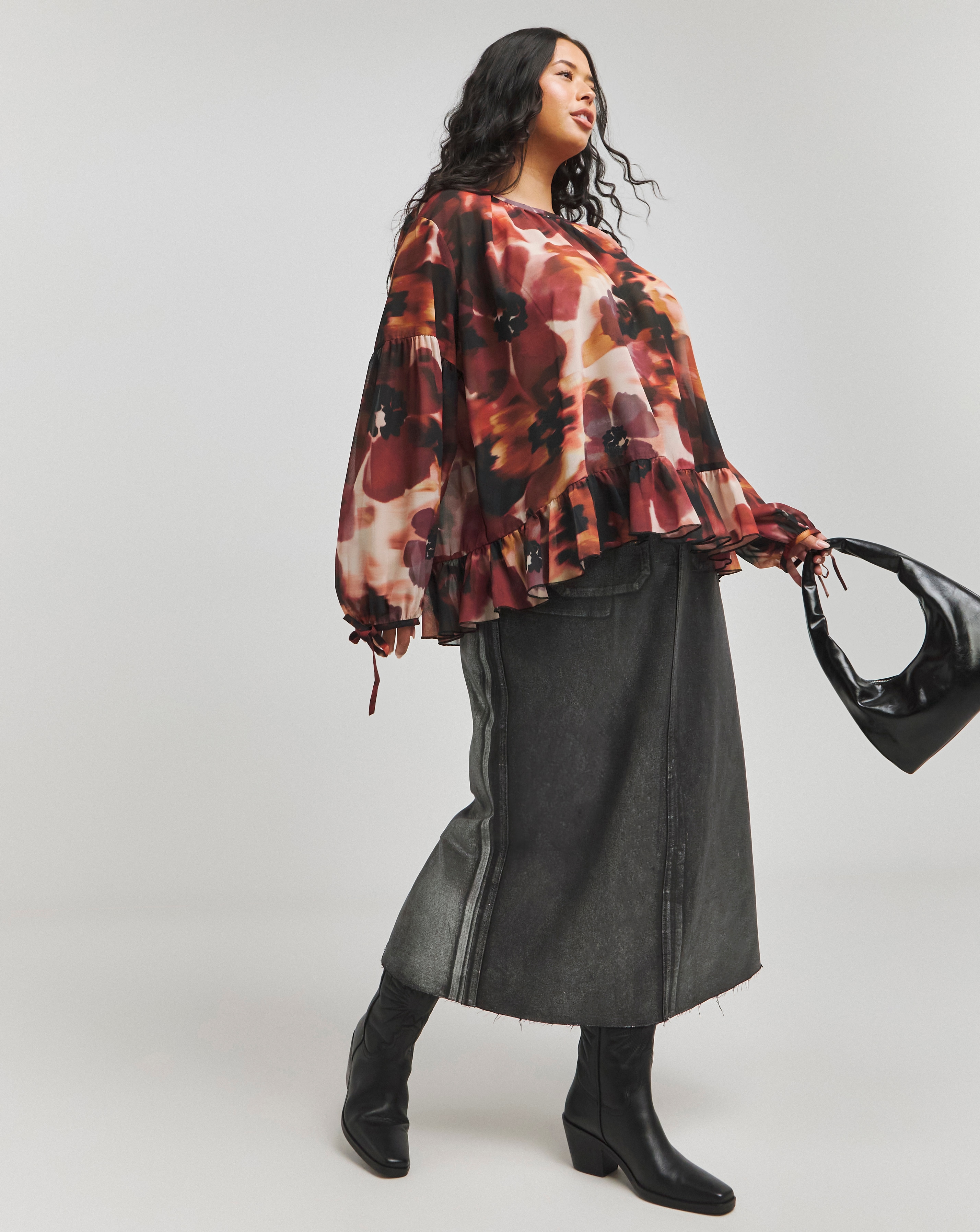 Georgette Tie Back Blouse