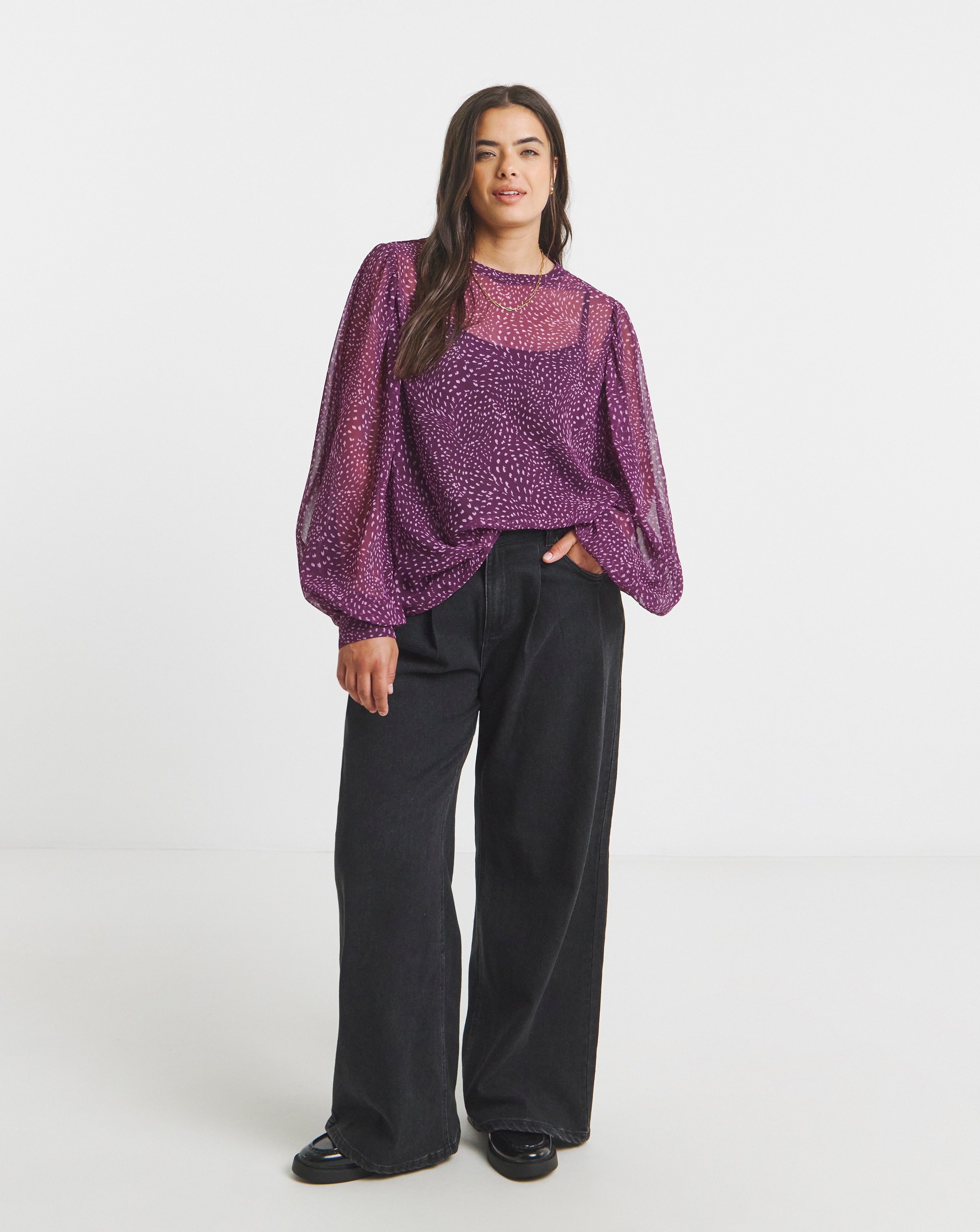 New In - Exaggerated Sleeve Blouse