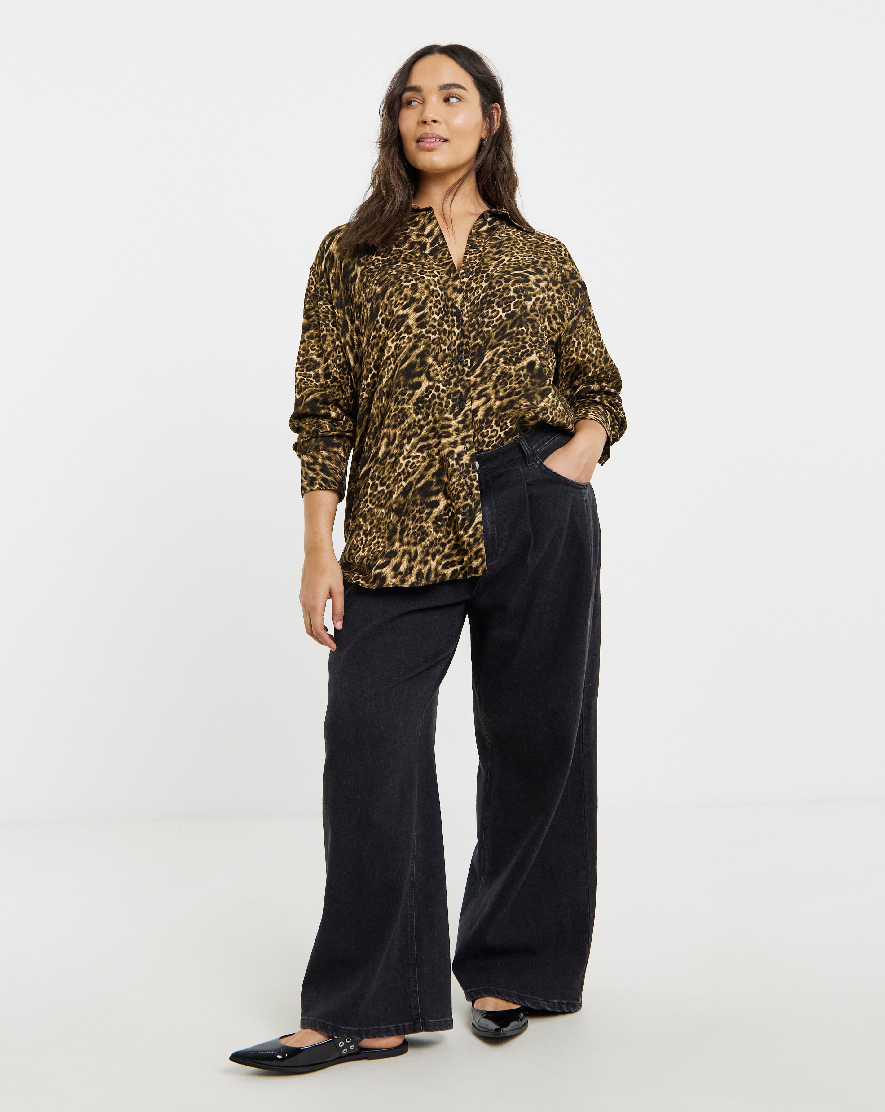 Leopard Viscose Printed Shirt