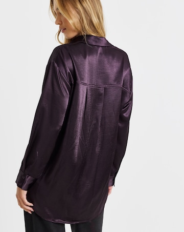 Liquid Satin Oversized Shirt
