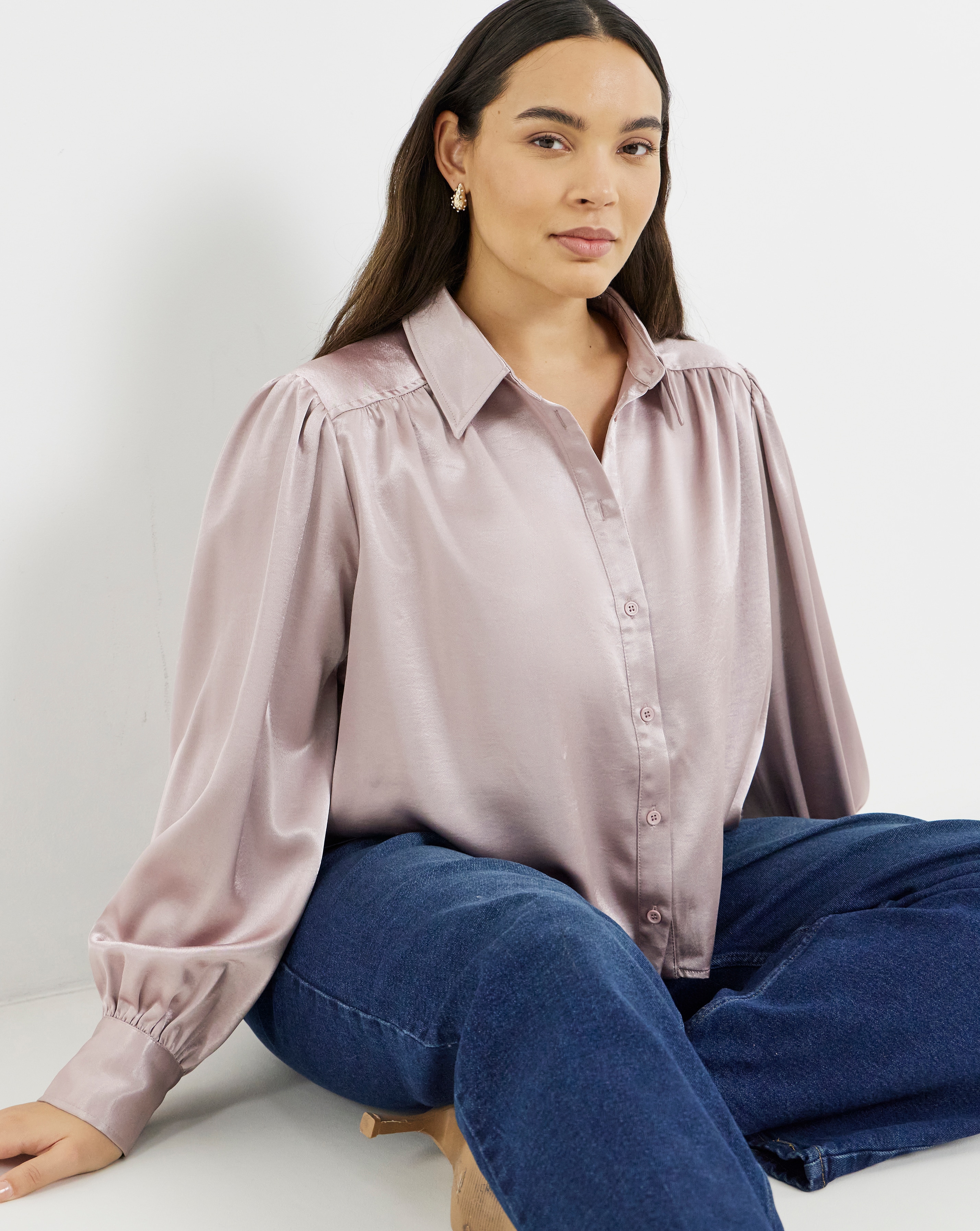 New In - Romantic Satin Shirt