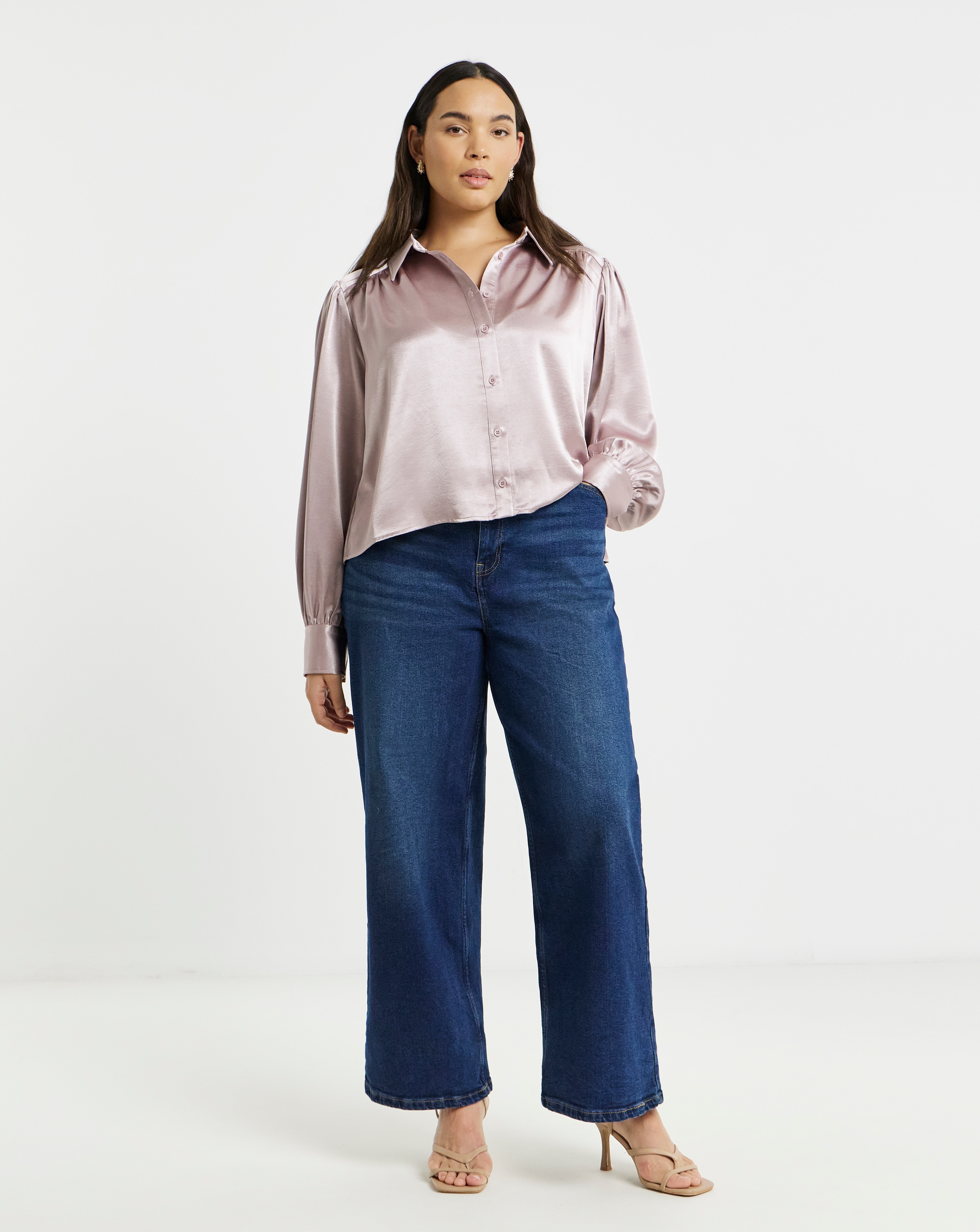 Simply Be Romantic Satin Shirt