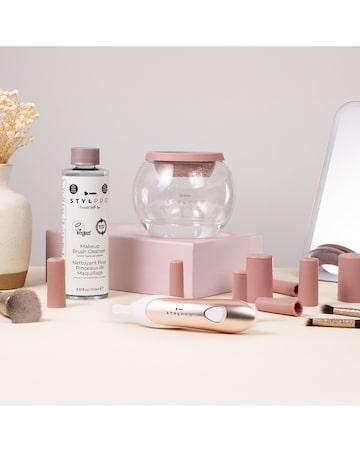 Stylpro Rose Gold Makeup Brush Cleaner Set